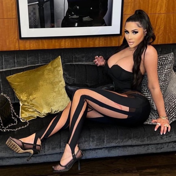 100% AUTHENTIC MUGLER Panelled Mesh and Jersey
Leggings Celebrity Fav in black - Picture 5 of 6